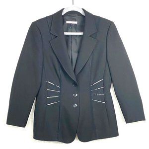 womens‎ black blazer BASLER size US-6  EUR/DE-36 lined